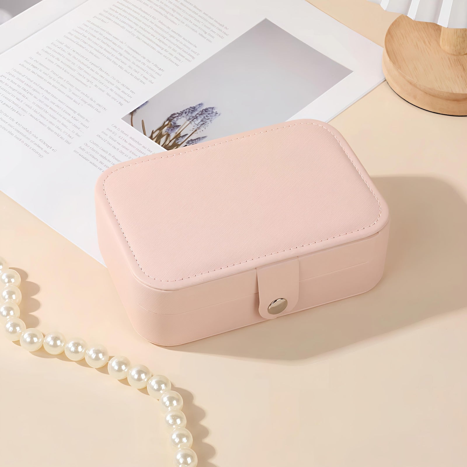 Lazer Jewellery Organiser PU Leather Zipper Portable Storage Box Case with Dividers Container for Rings, Earrings, Necklace Home Organizer