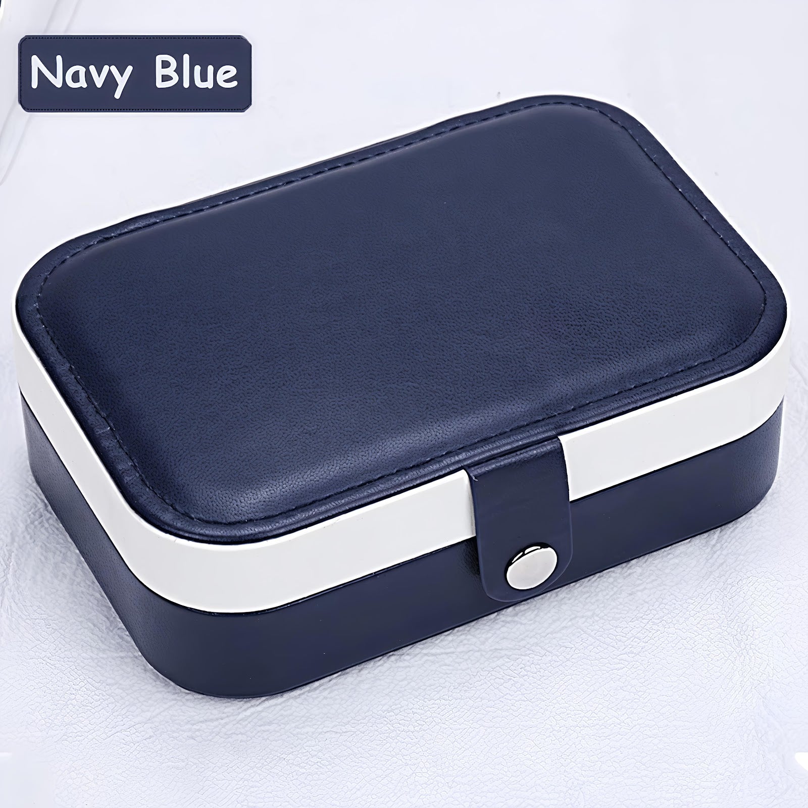 Lazer Jewellery Organiser PU Leather Zipper Portable Storage Box Case with Dividers Container for Rings, Earrings, Necklace Home Organizer