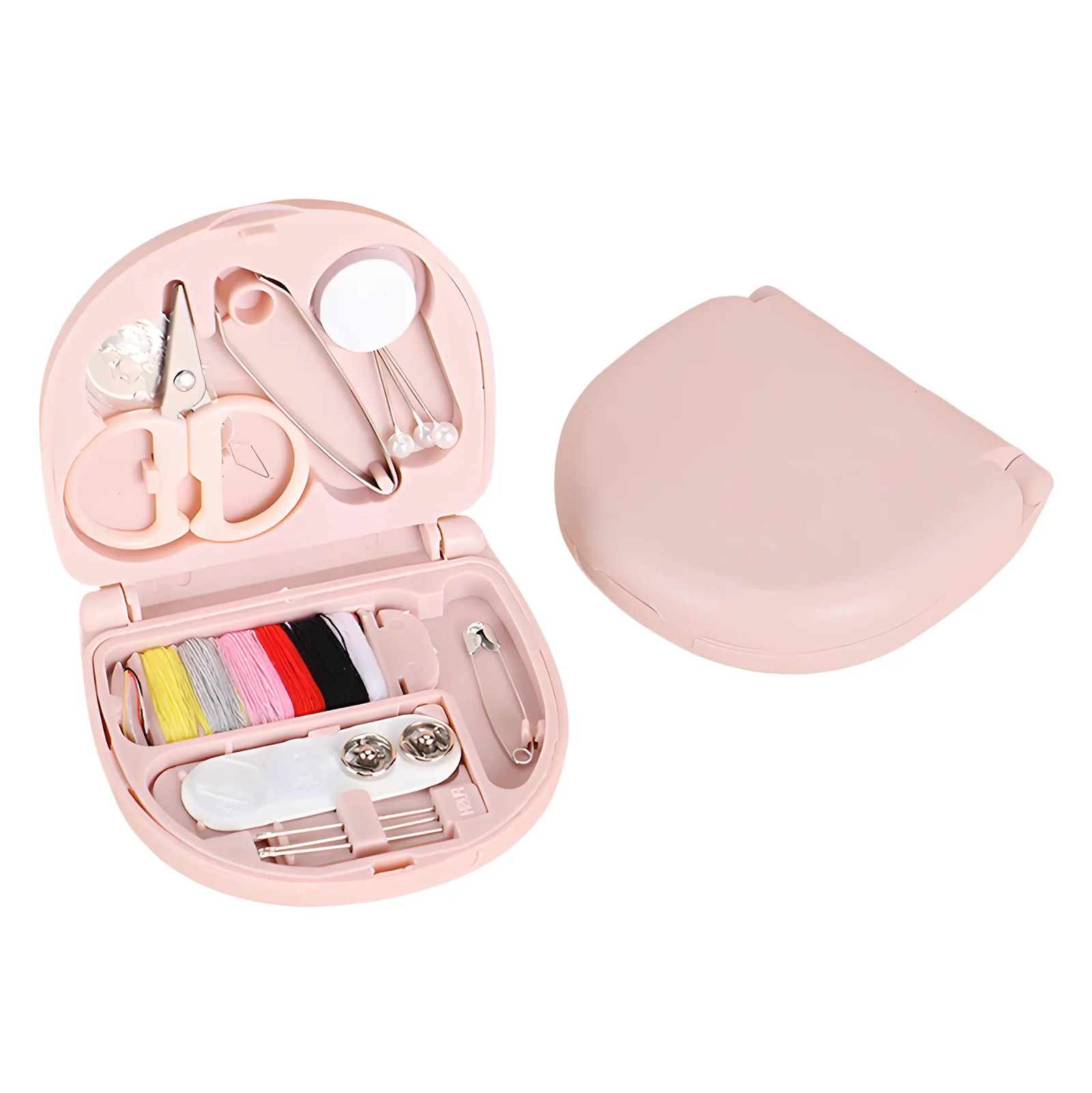 Lazer Mini Travel Sewing Kit Beginner Box Pocket Folding with Sewing Needle, Thread, Cotton, Pin, Scissors, Button, Clip, Needle Threader