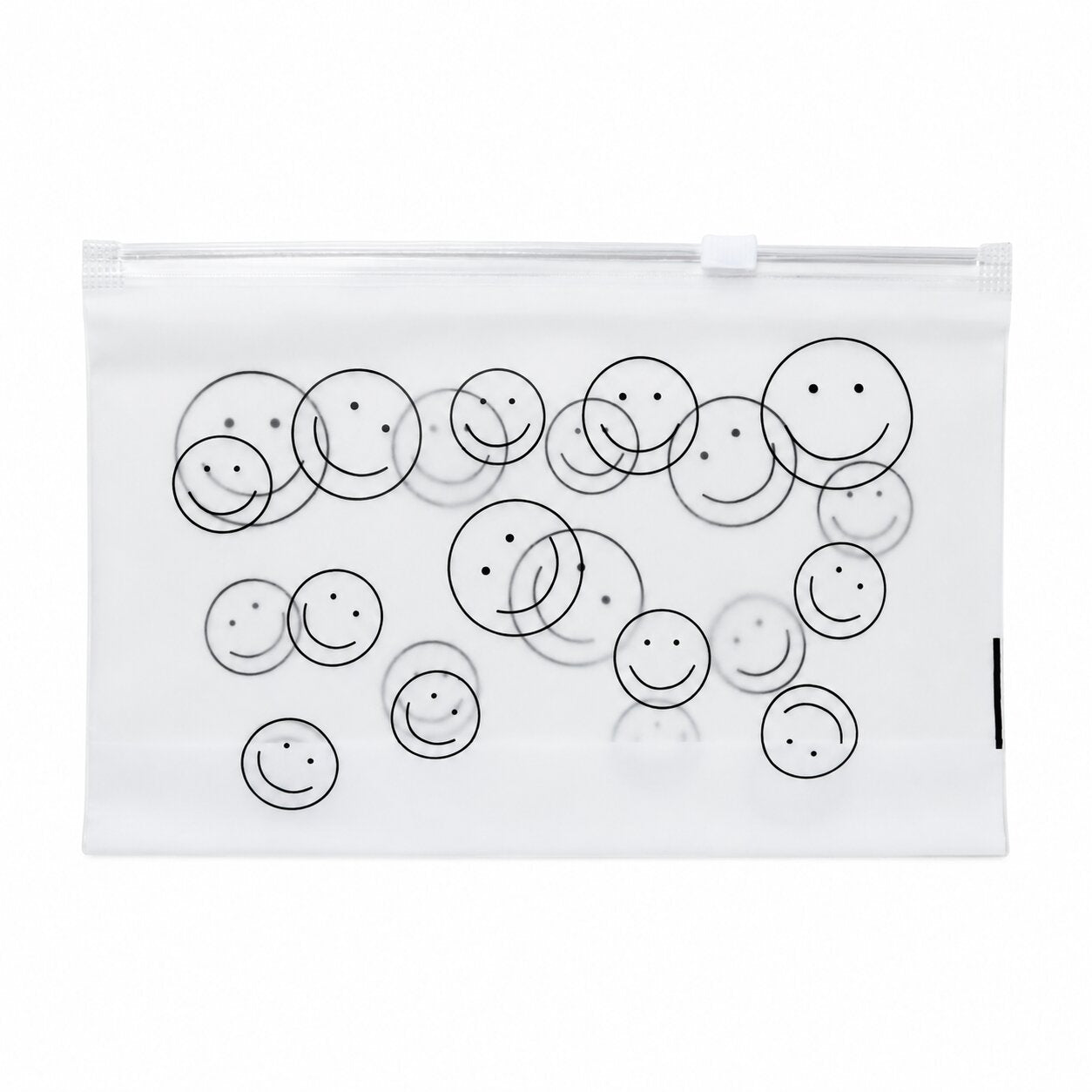 Lazer Pack of 10 Frosted Makeup Bags – Clear Cosmetic Travel Pouches with Zippers, Portable, Waterproof, Airline Compliant PE Bags for Women & Men, 8*5 Inches
