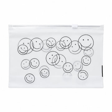 Lazer Pack of 10 Frosted Makeup Bags – Clear Cosmetic Travel Pouches with Zippers, Portable, Waterproof, Airline Compliant PE Bags for Women & Men, 8*5 Inches