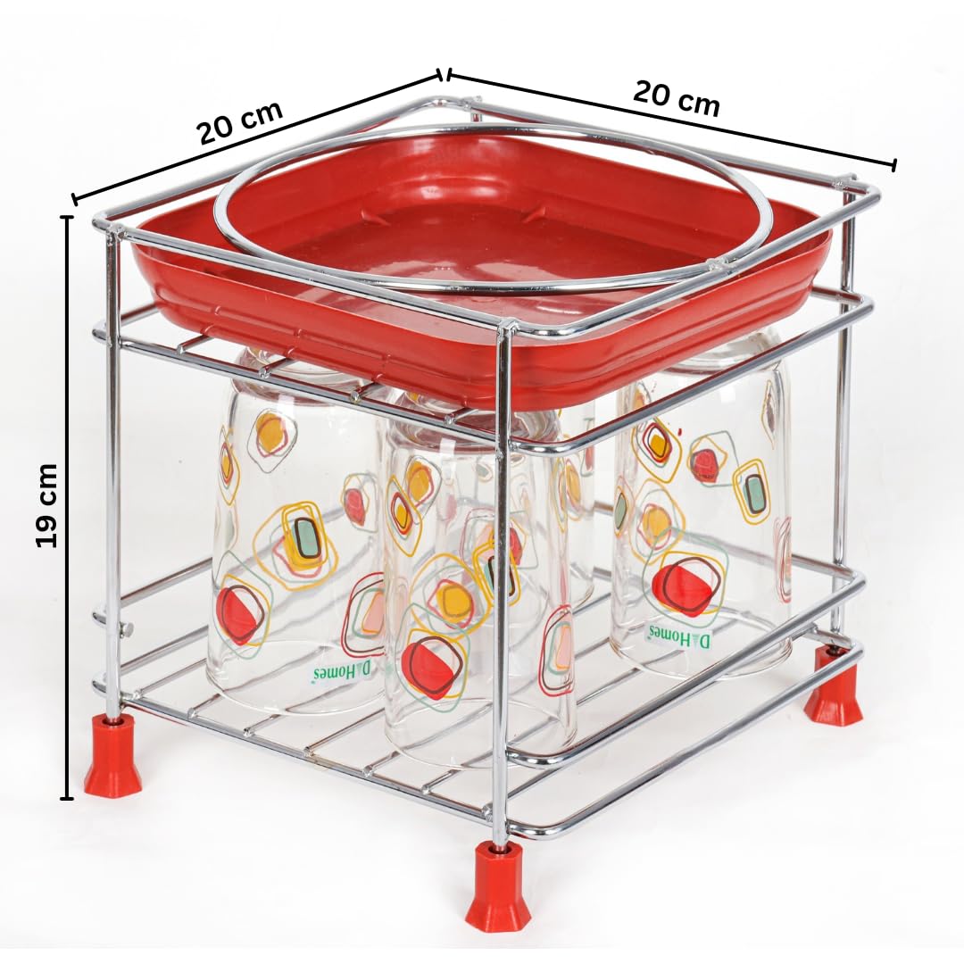 Lazer Round Surface Matka Stand for Water Pot | Pot Stand for kitchen utensils | Steel Matka Stand for Kitchen | Water Pot Stand for Kitchen| 8 X 8 X 7.5 Inch