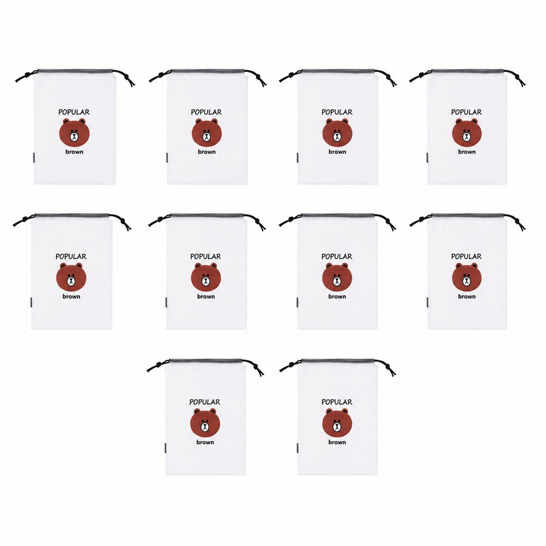 Lazer Travel Pack of 10 Shoe Bags for Packing, Drawstring Dustproof Shoe Storage Bags, Portable Clear Shoe Pouches for Men & Women, Large 30 x 35 cm