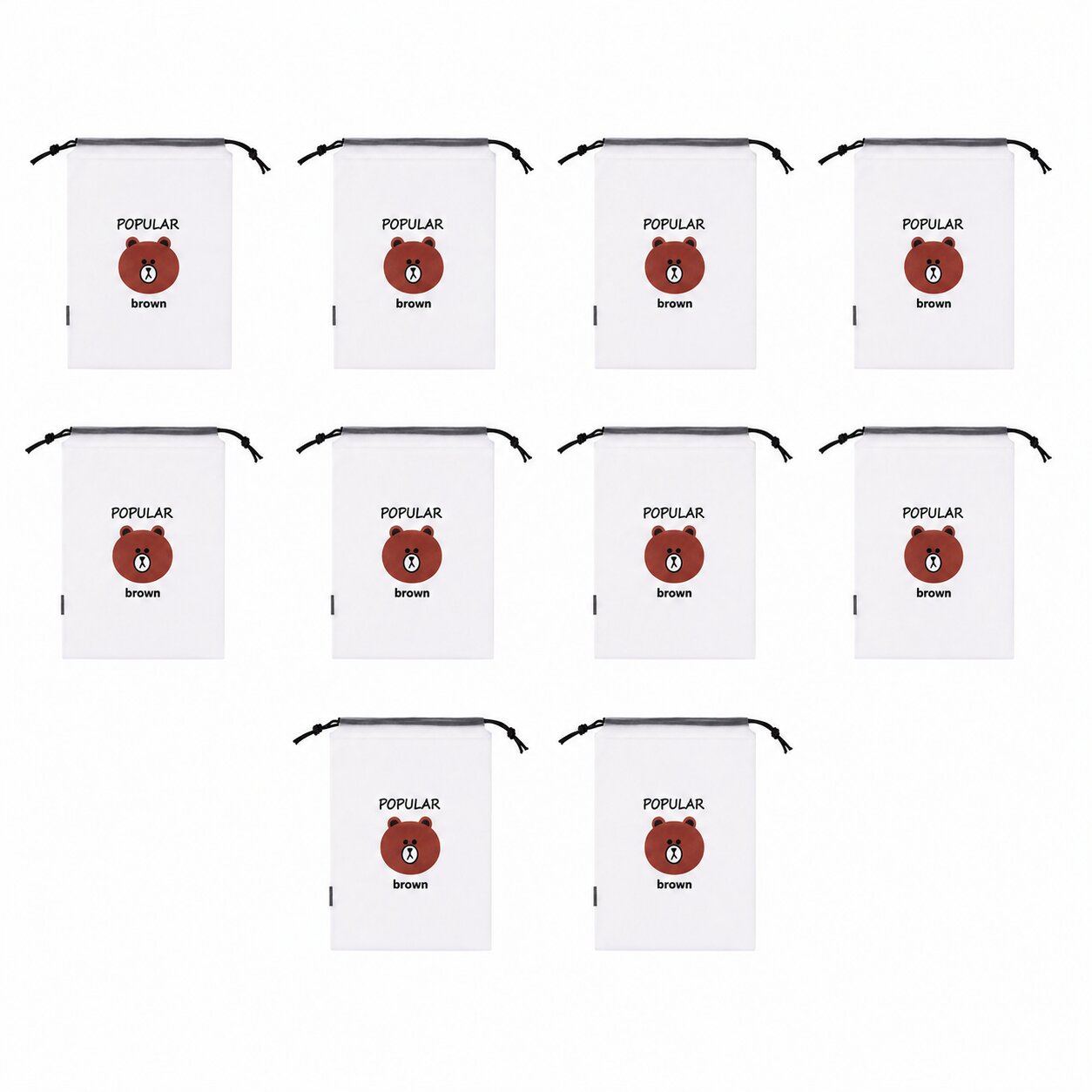 Lazer Travel Pack of 10 Shoe Bags for Packing, Drawstring Dustproof Shoe Storage Bags, Portable Clear Shoe Pouches for Men & Women, Large 30 x 35 cm