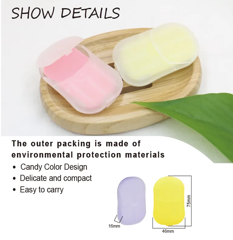 Lazer Disposable Travel Paper Soap Strips For Handwash - Travelling Scented Mini Paper Soap Sheets Flakes Cleaning Foaming Hand Washing (Pack Of 2 - Total 40 Sheets)