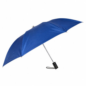 Lazer Shine 2-Fold 42 Inches Umbrella – Auto Open, Waterproof, Windproof, UPF 50+ Sun Protection, Large Compact Umbrella for Men, Women & Kids, Navy Blue