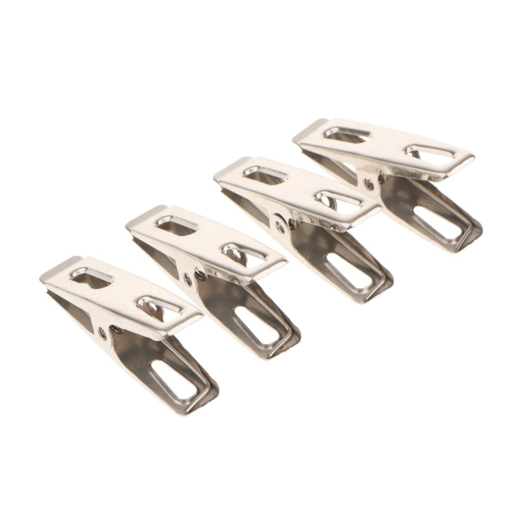 Lazer 16 Pack Stainless Steel Clothespins – Durable 1.5" Utility Clips for Clothesline, Laundry, Craft Projects, Photo Clips & Home Organization
