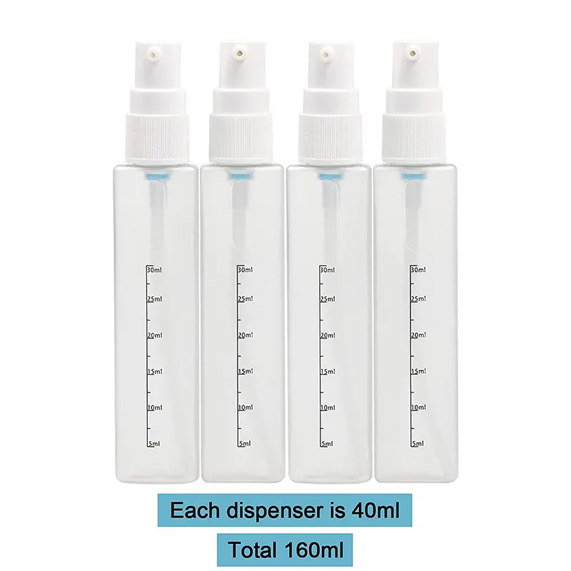 Lazer Travel Bottle Dispenser Set (40 ml Each)