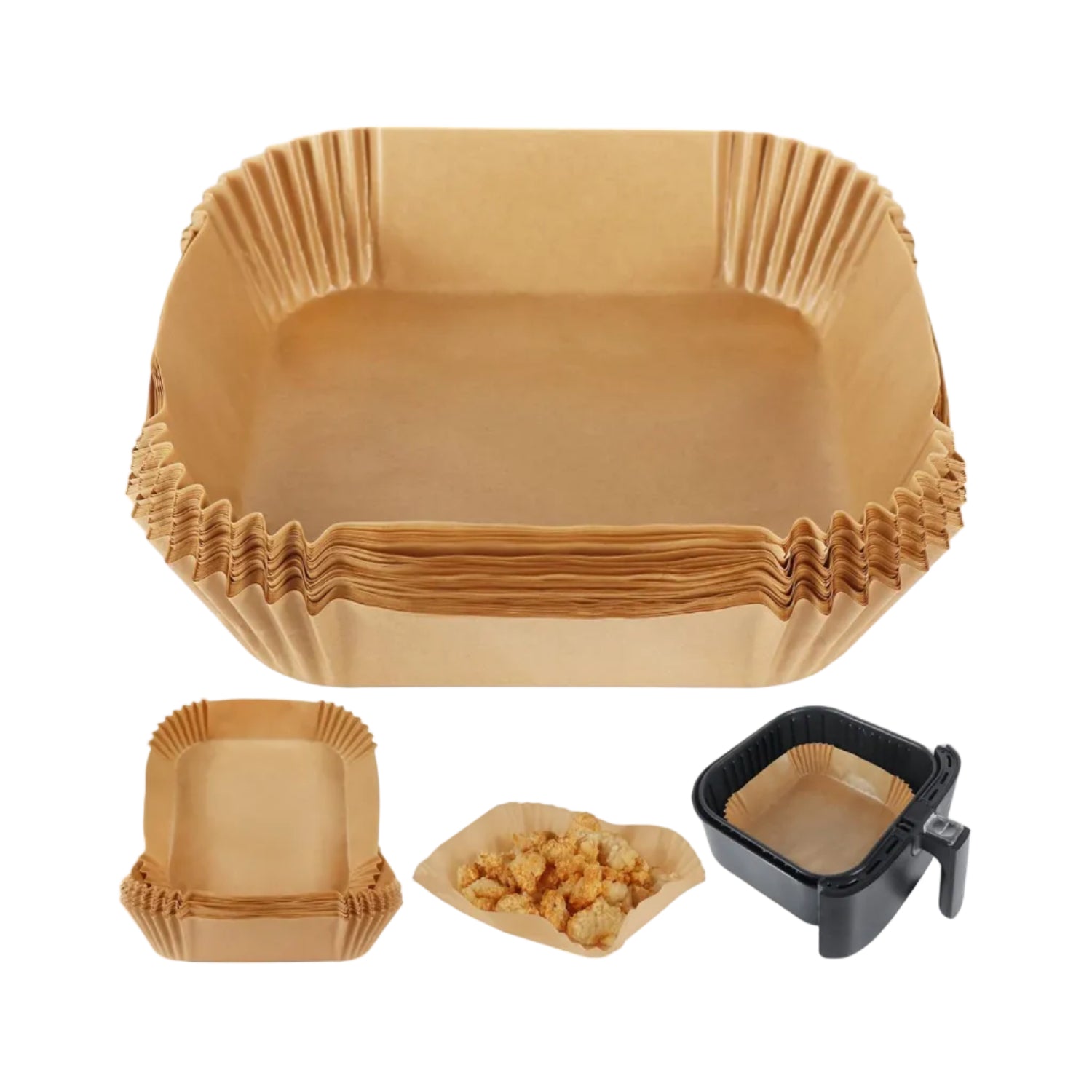 Lazer Disposable Oil-Proof Air Fryer Liner (Paper)