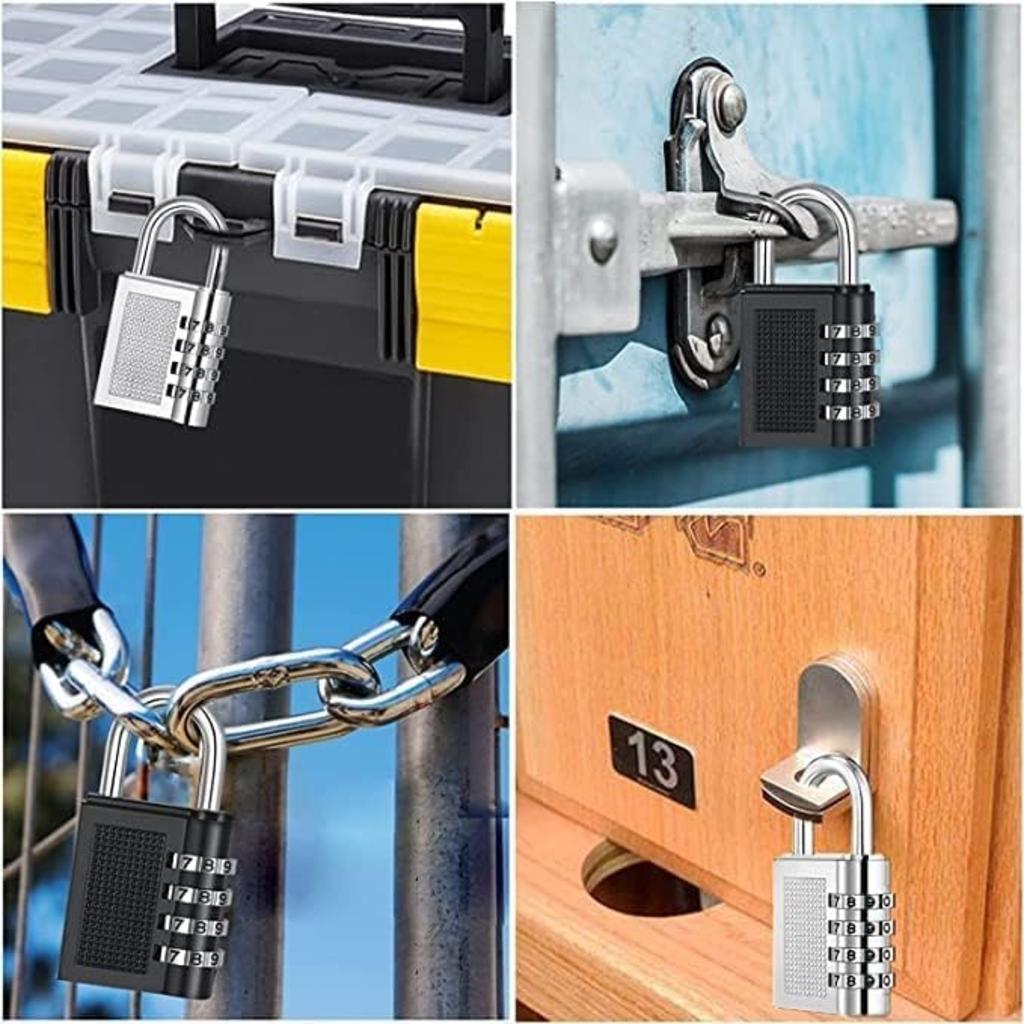 Lazer 4-Digit Combination Pad Lock