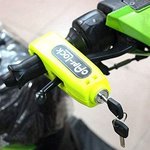 Lazer Stainless Steel Matt Finish Heavy Duty Bike Brake Keypad Lock Locking System By Holding Handle Bar With Brake Lever - For All Bikes And Scooters |(Multicolor)