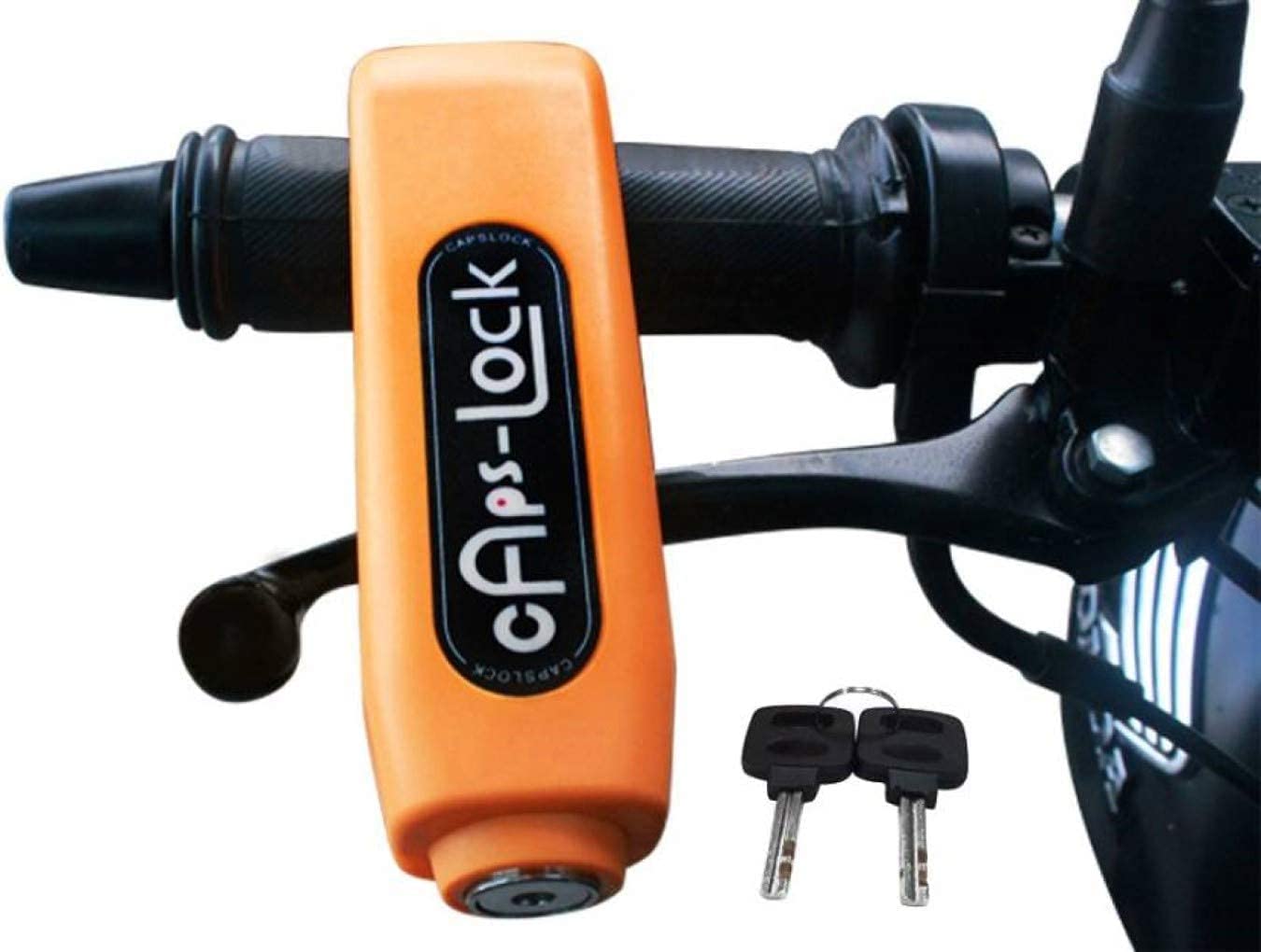 Lazer Stainless Steel Matt Finish Heavy Duty Bike Brake Keypad Lock Locking System By Holding Handle Bar With Brake Lever - For All Bikes And Scooters |(Multicolor)