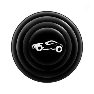 Lazer 10 Pcs Universal Car Door Shock Absorber Gaskets – Black with Car Logo | Door Protection Bumper Cushions