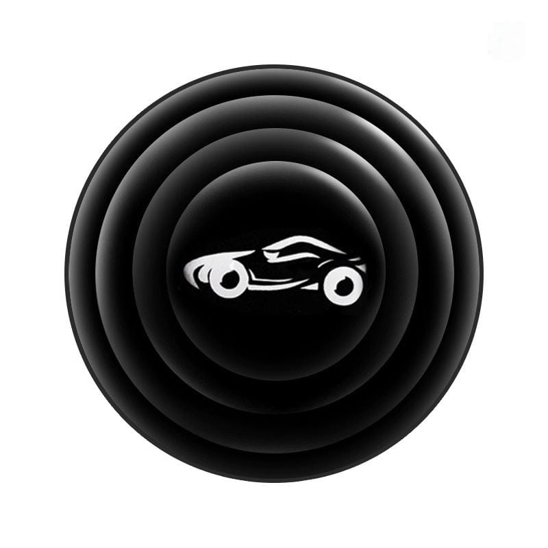 Lazer 10 Pcs Universal Car Door Shock Absorber Gaskets – Black with Car Logo | Door Protection Bumper Cushions
