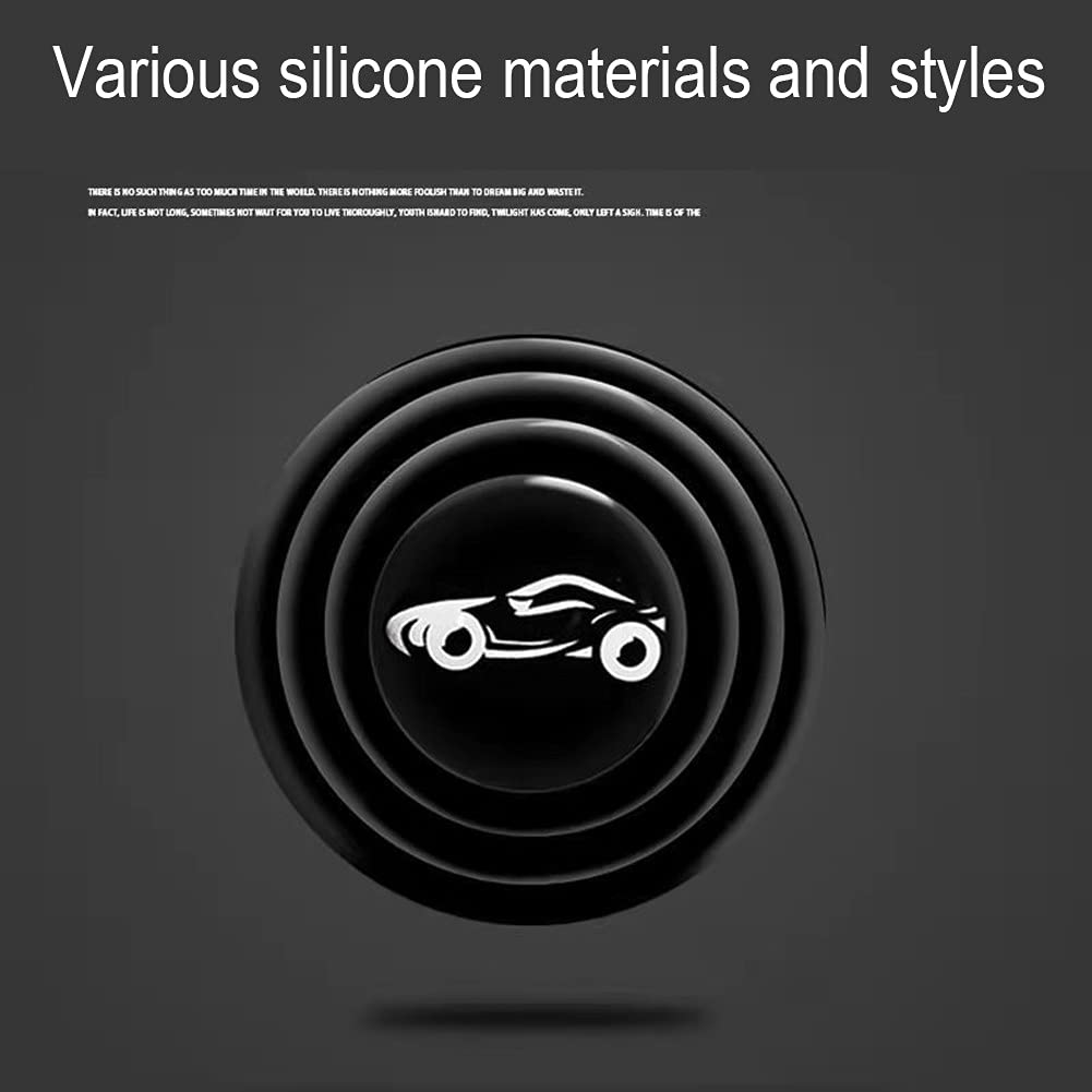Lazer 10 Pcs Universal Car Door Shock Absorber Gaskets – Black with Car Logo | Door Protection Bumper Cushions