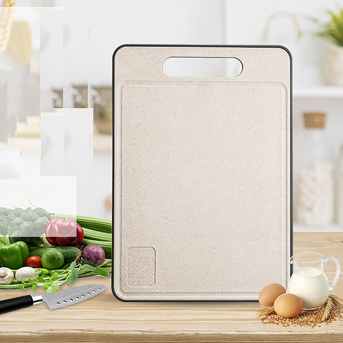 Lazer Wheat Straw Chopping Board (Wood)