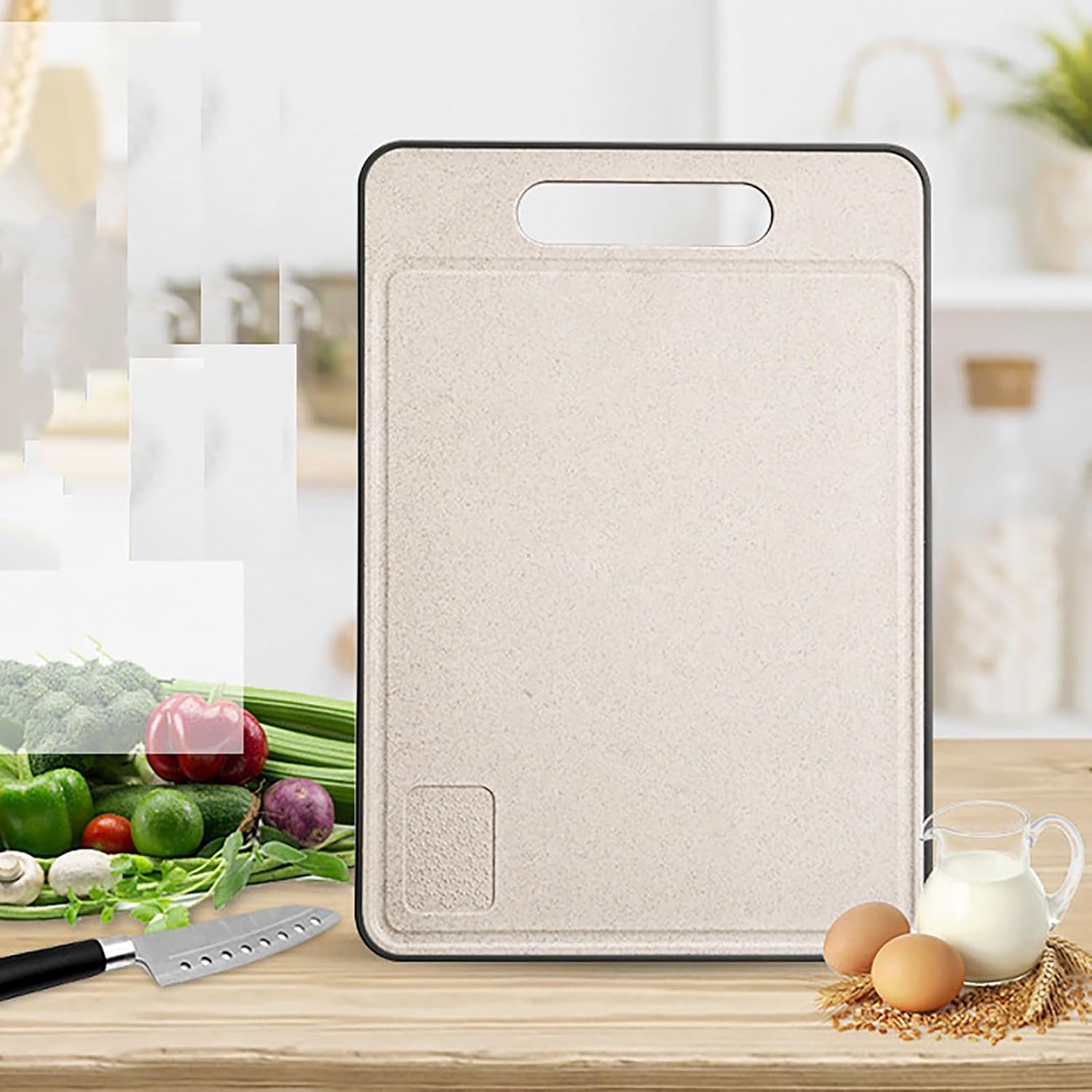 Lazer Wheat Straw Chopping Board (Wood)