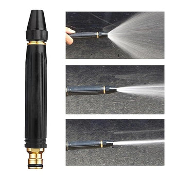Lazer Water Spray Gun for Car Wash Bike Washing Gun for 1/2" Hose Pipe High Pressure Water Nozzle Adjustable Gun Brass Jet Water Spray Nozzle for Garden & Window, 10 x 2 Cm