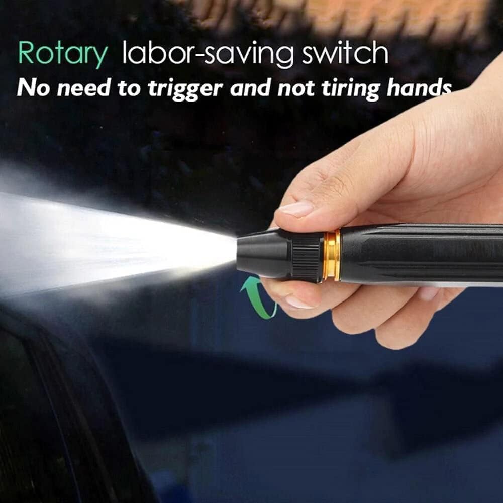 Lazer Water Spray Gun for Car Wash Bike Washing Gun for 1/2" Hose Pipe High Pressure Water Nozzle Adjustable Gun Brass Jet Water Spray Nozzle for Garden & Window, 10 x 2 Cm