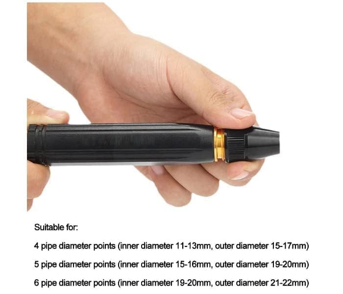 Lazer Water Spray Gun for Car Wash Bike Washing Gun for 1/2" Hose Pipe High Pressure Water Nozzle Adjustable Gun Brass Jet Water Spray Nozzle for Garden & Window, 10 x 2 Cm