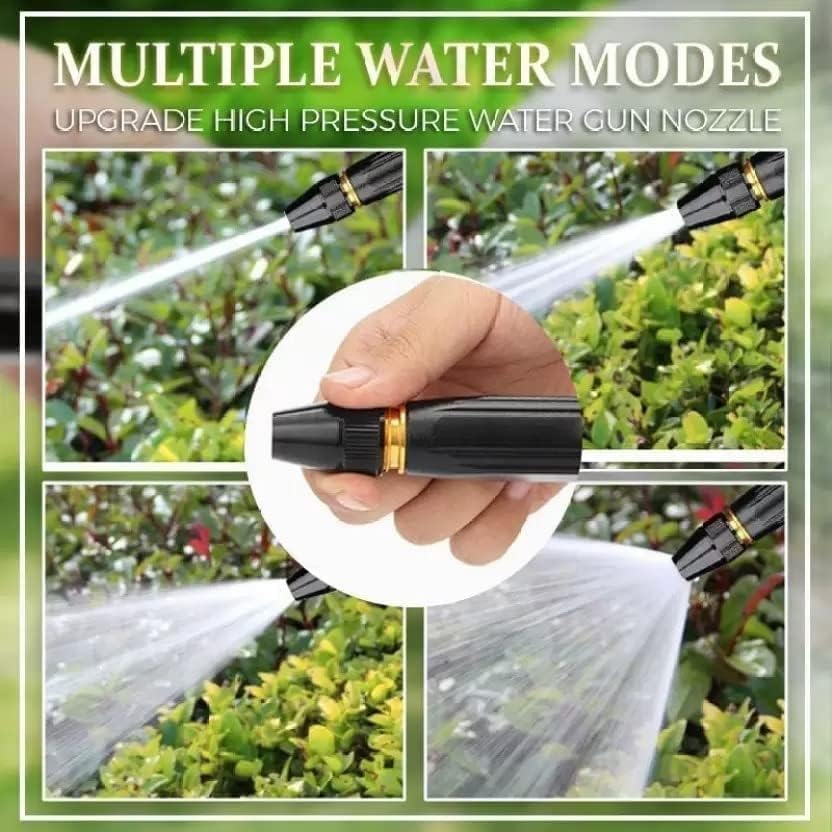 Lazer Water Spray Gun for Car Wash Bike Washing Gun for 1/2" Hose Pipe High Pressure Water Nozzle Adjustable Gun Brass Jet Water Spray Nozzle for Garden & Window, 10 x 2 Cm