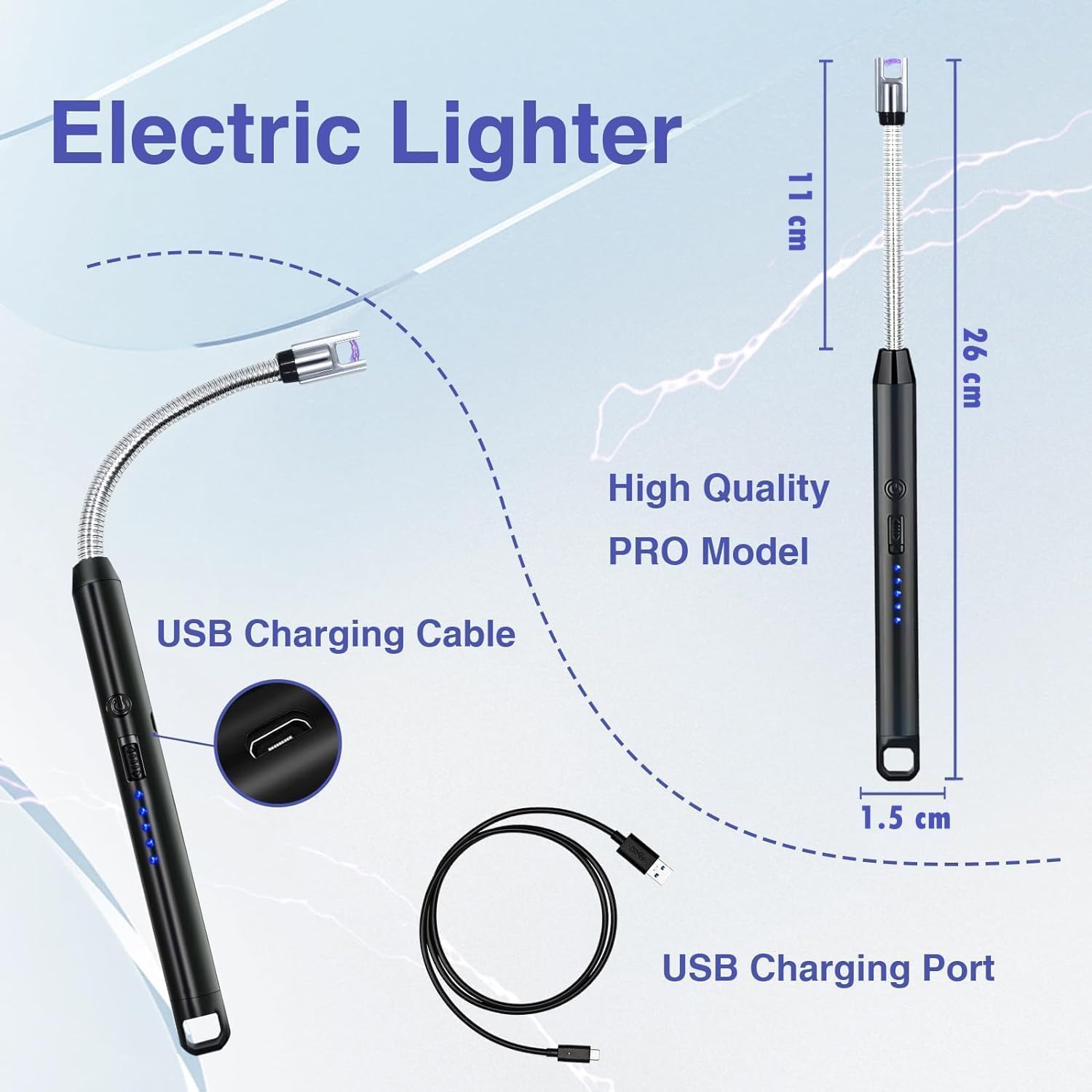 Lazer USB Plasma Rechargeable Electric Lighter
