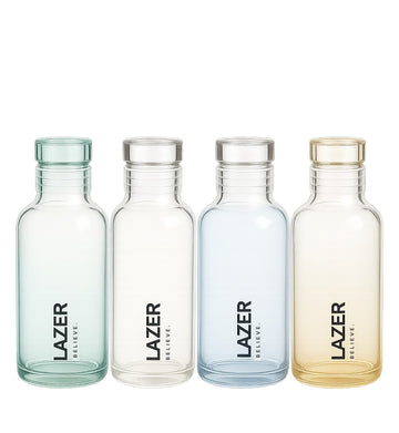 Lazer Borosilicate Glass Water Bottle (Multicolour)