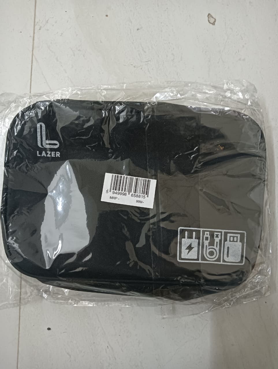 Lazer Polyester Electronics Accessories Organizer Bag