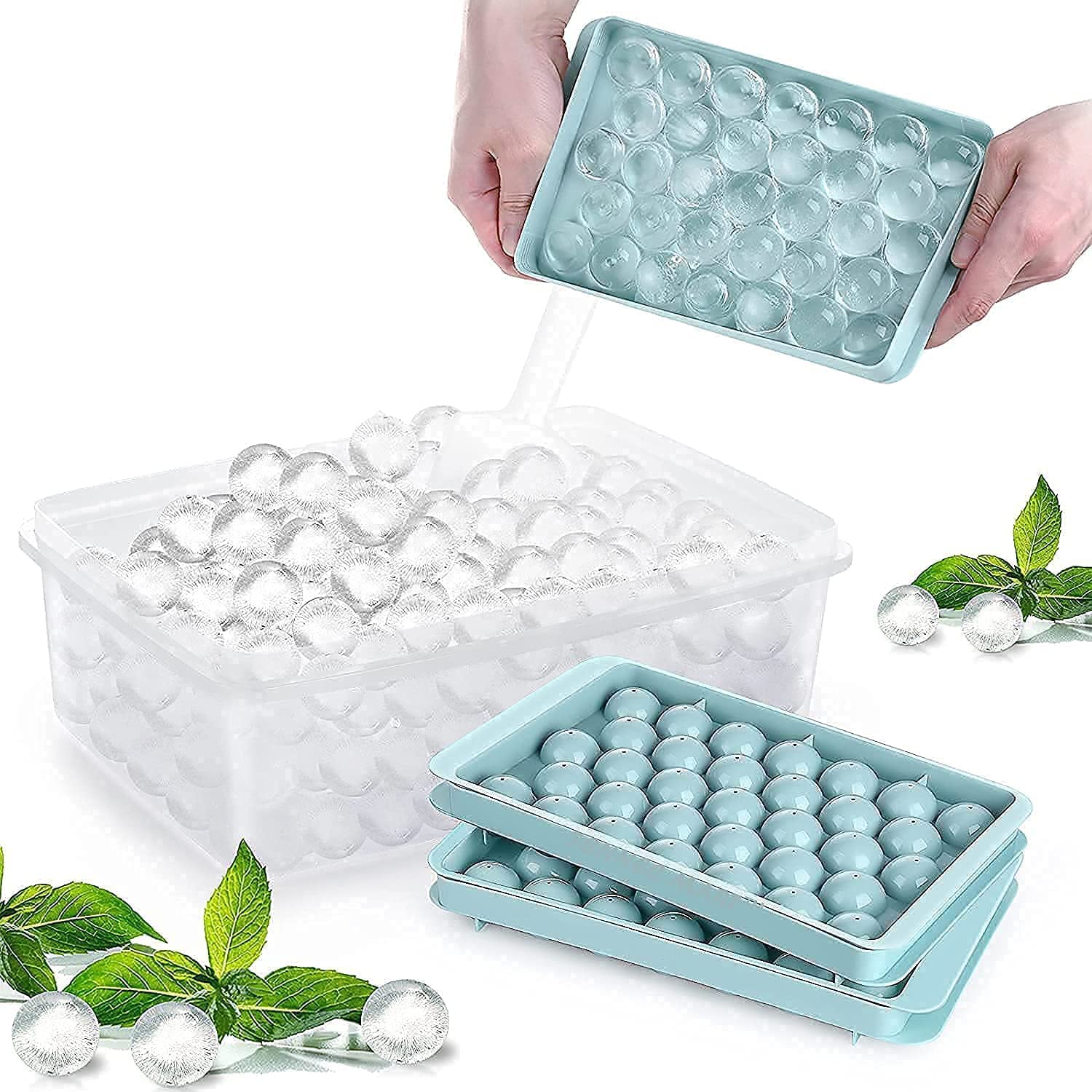 Lazer Mini Round Ice Tray Set (Plastic)