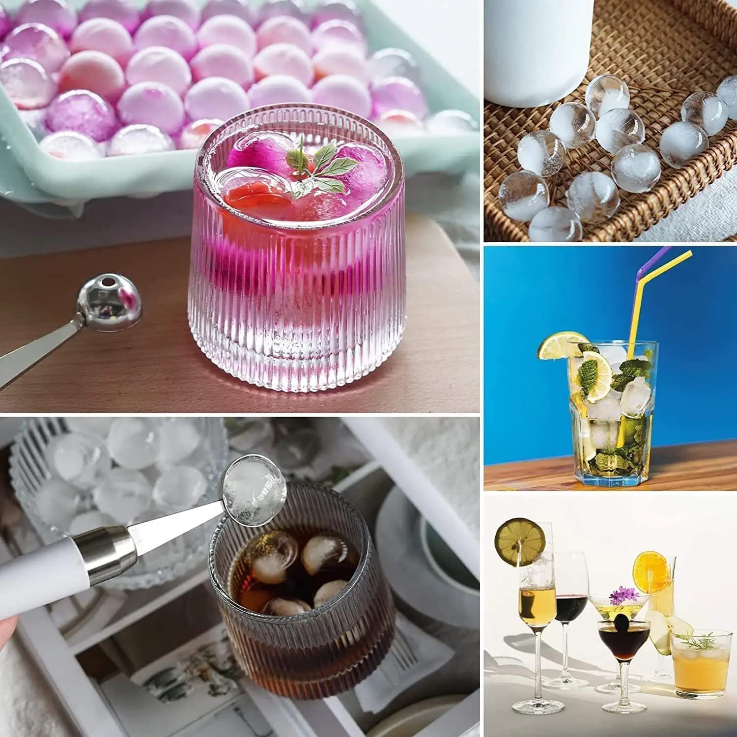 Lazer Mini Round Ice Tray Set (Plastic)