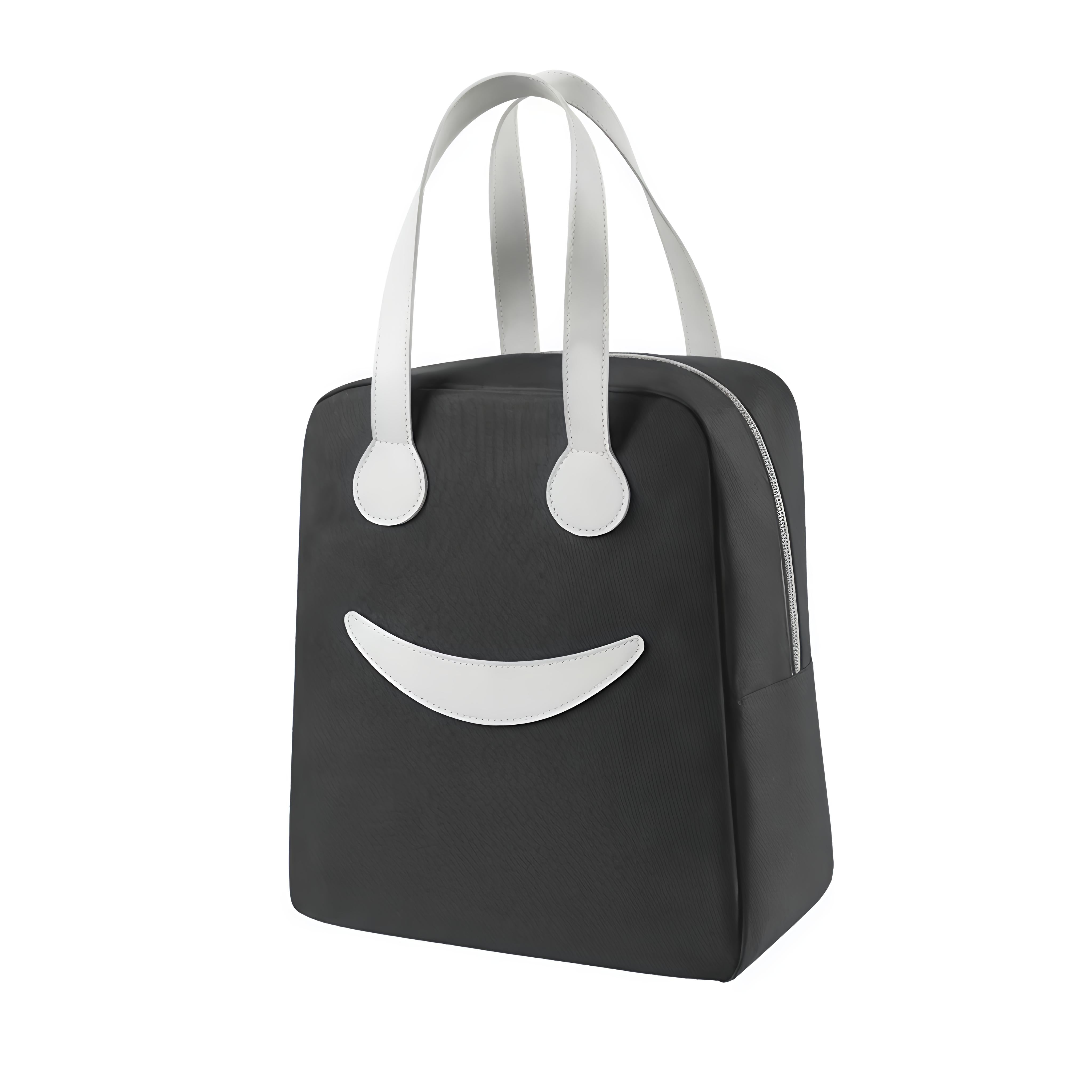 Lazer Polyester Smiley Face Lunch Bag (8.5 ltrs)