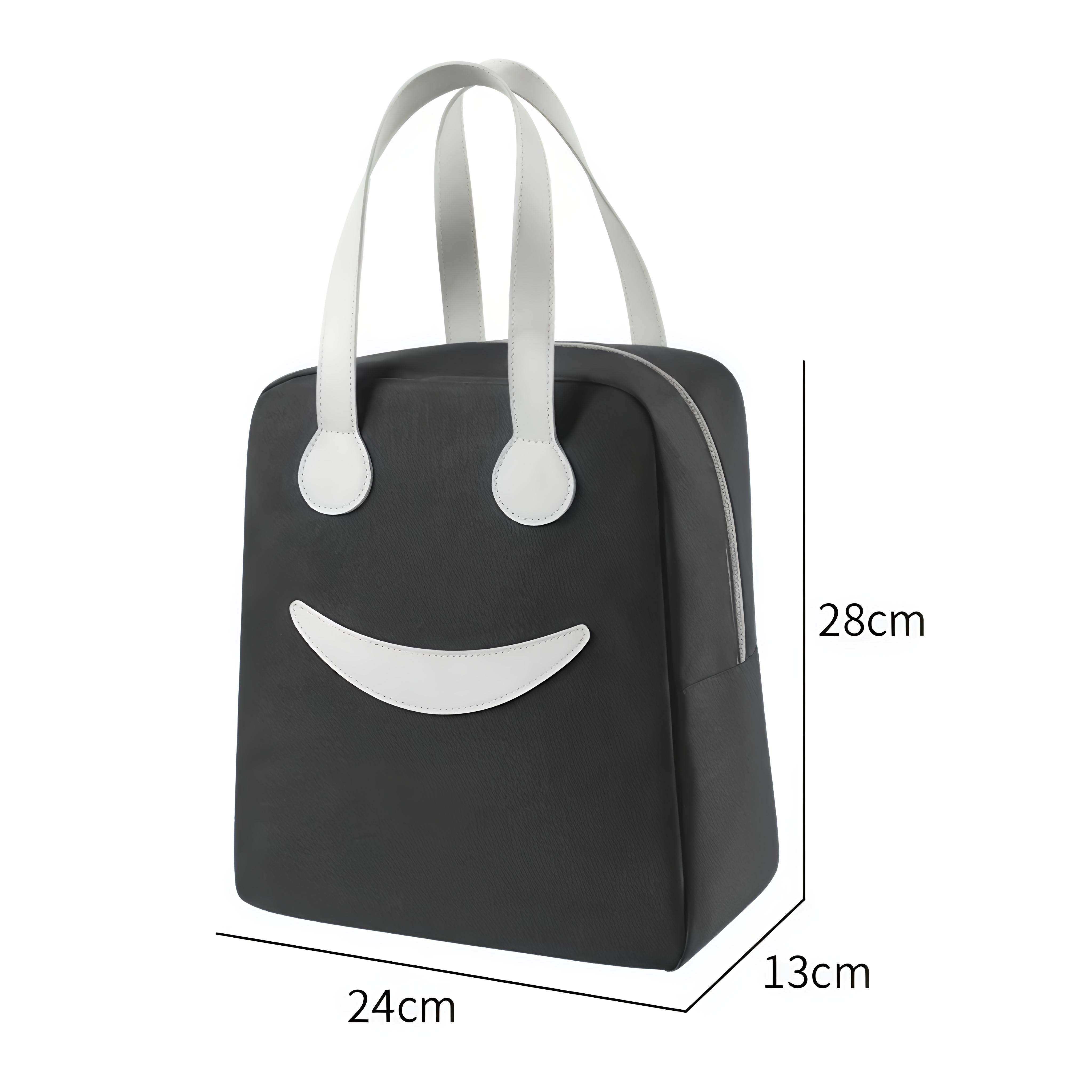 Lazer Polyester Smiley Face Lunch Bag (8.5 ltrs)