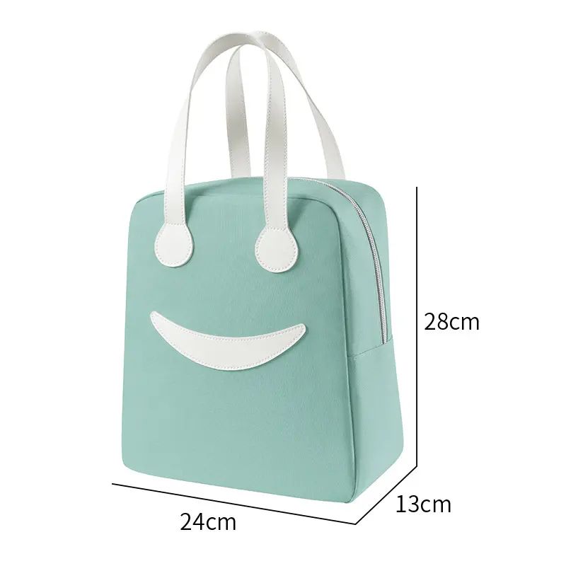 Lazer Polyester Smiley Face Lunch Bag (8.5 ltrs)