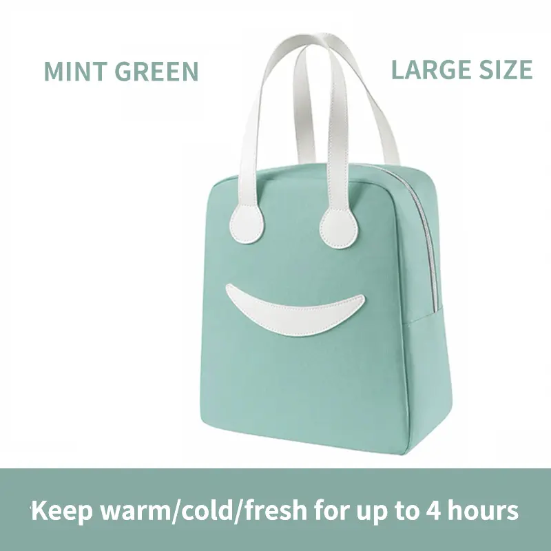 Lazer Polyester Smiley Face Lunch Bag (8.5 ltrs)