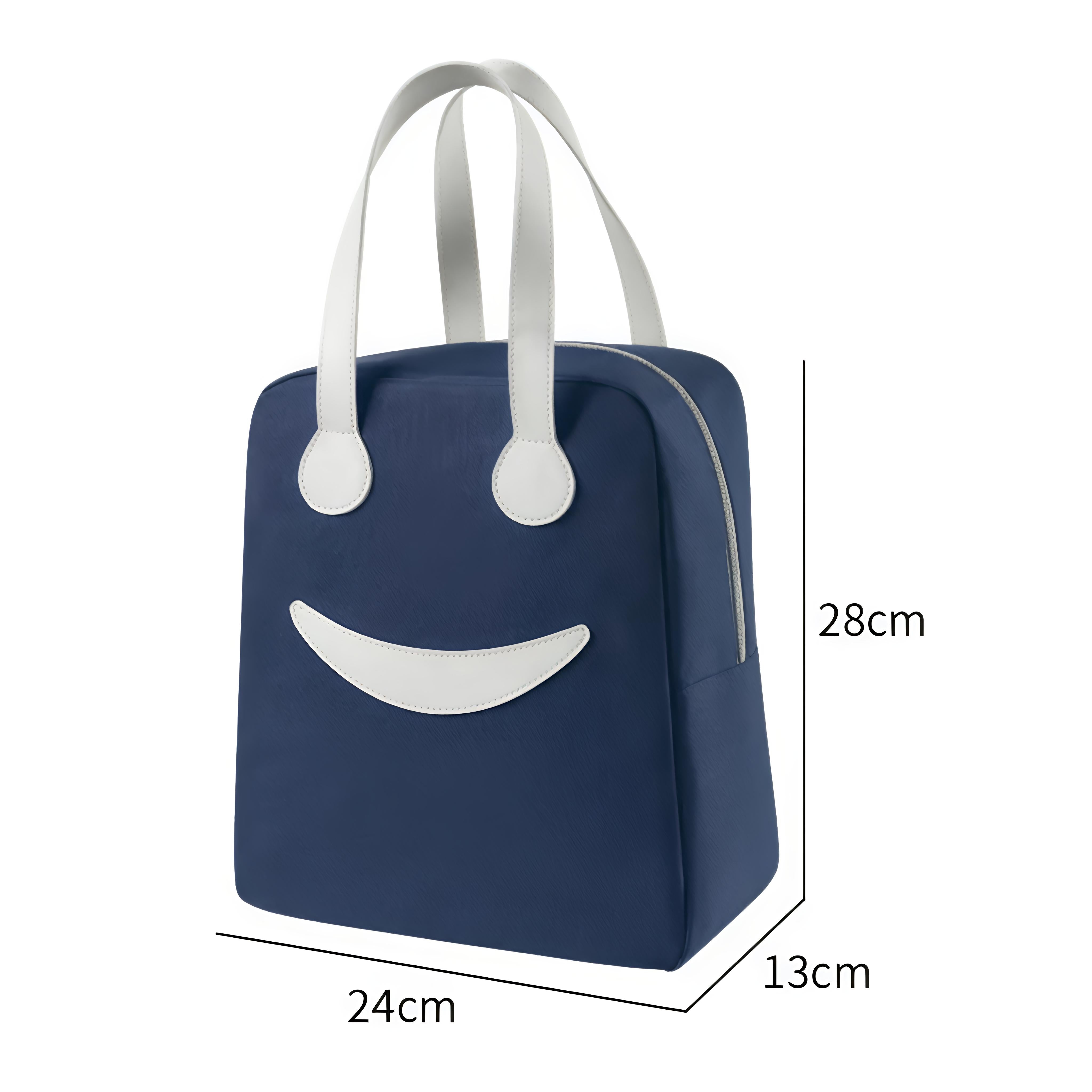 Lazer Polyester Smiley Face Lunch Bag (8.5 ltrs)
