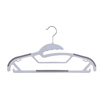 Lazer Clothes Hangers (Pack of 6) with Non-Slip Pads, Space Saving, 6 mm Thickness, Super Lightweight Organizer, Clothes Hanger for Wardrobe, Clothing Hanging
