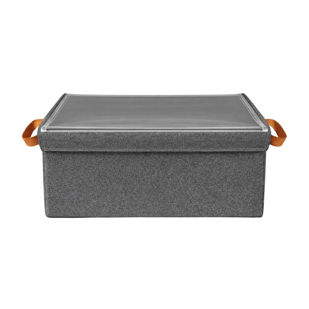 Lazer Collapsible Fabric Storage Cubes Organizer Foldable Storage Basket for Organizing Toys, Books, Shelves, Wardrobe, Closet, Large Storage Box with Handles and Steel Frame Case
