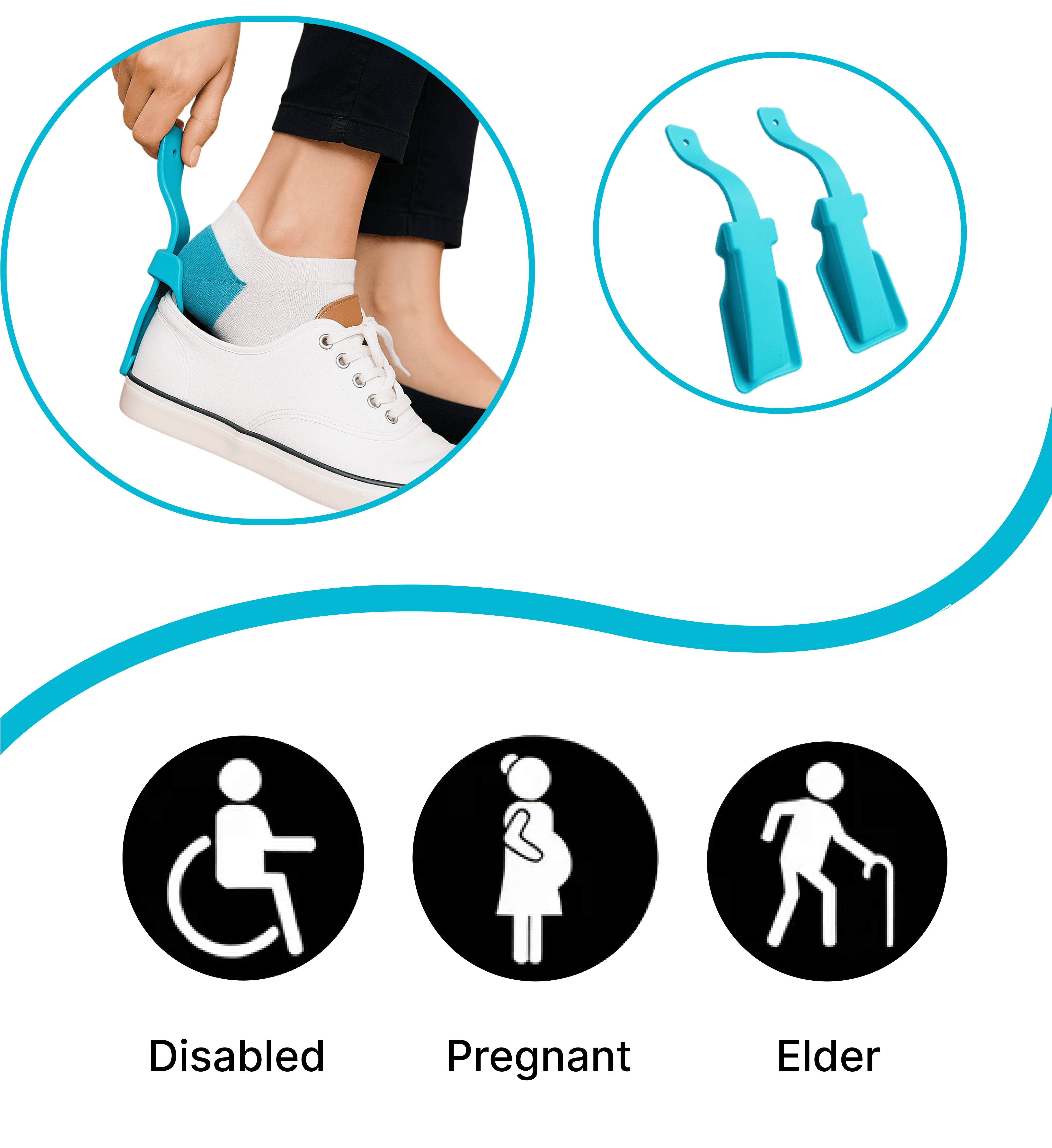 Lazer Portable Sock Slider Shoe Horn