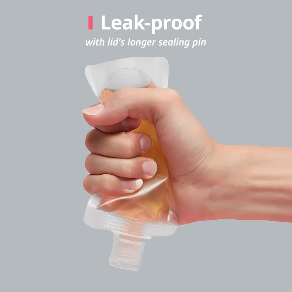 Lazer Refillable Squeeze Pouch (Transparent)