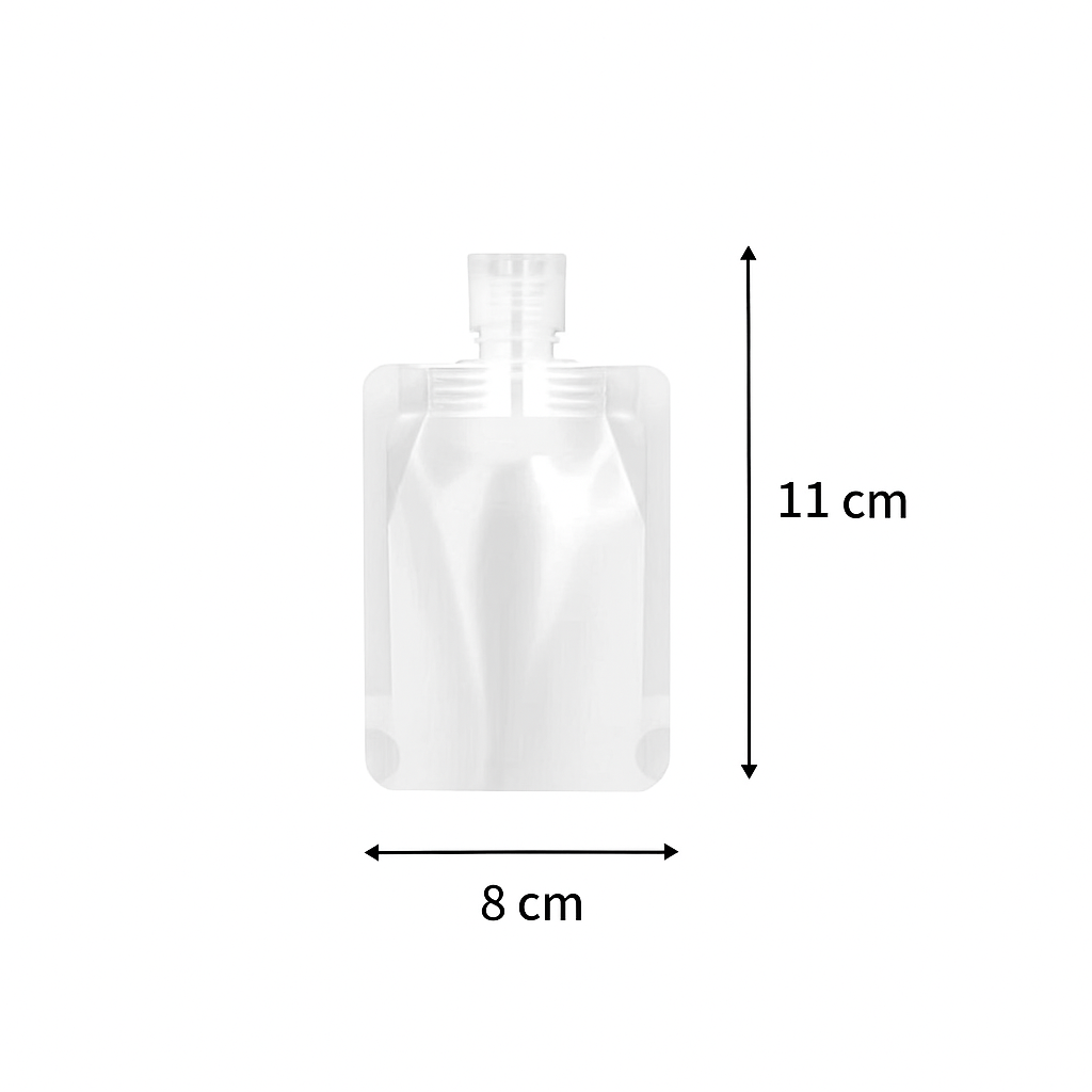 Lazer Refillable Squeeze Pouch (Transparent)