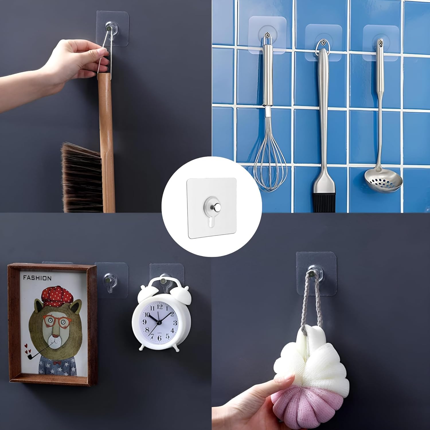 Lazer Heavy Duty Self Adhesive Wall Hooks