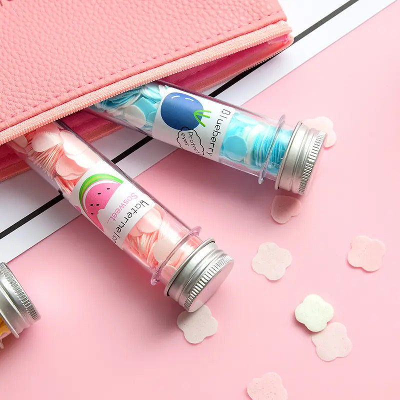 Lazer Flower Design Portable Paper Soap