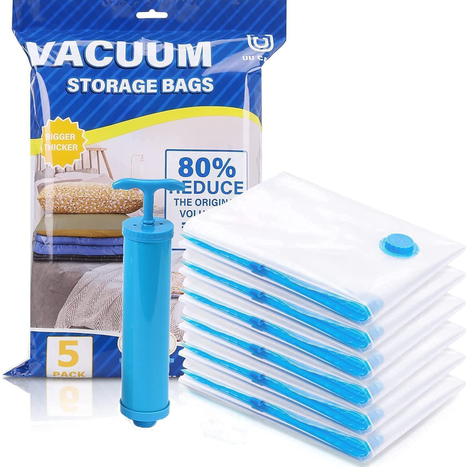 Lazer Polypropylene Vacuum Storage Bags (Transparent)