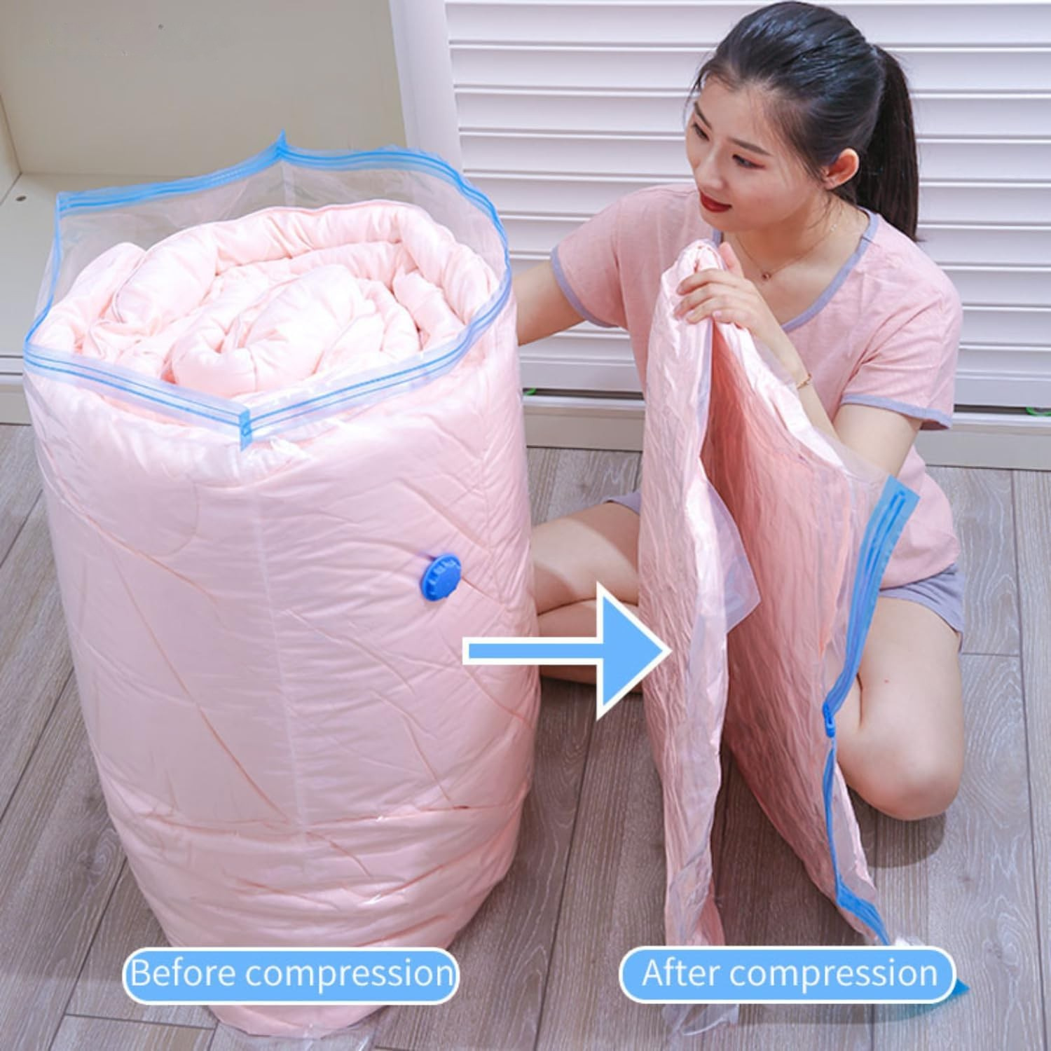 Lazer Polypropylene Vacuum Storage Bags (Transparent)