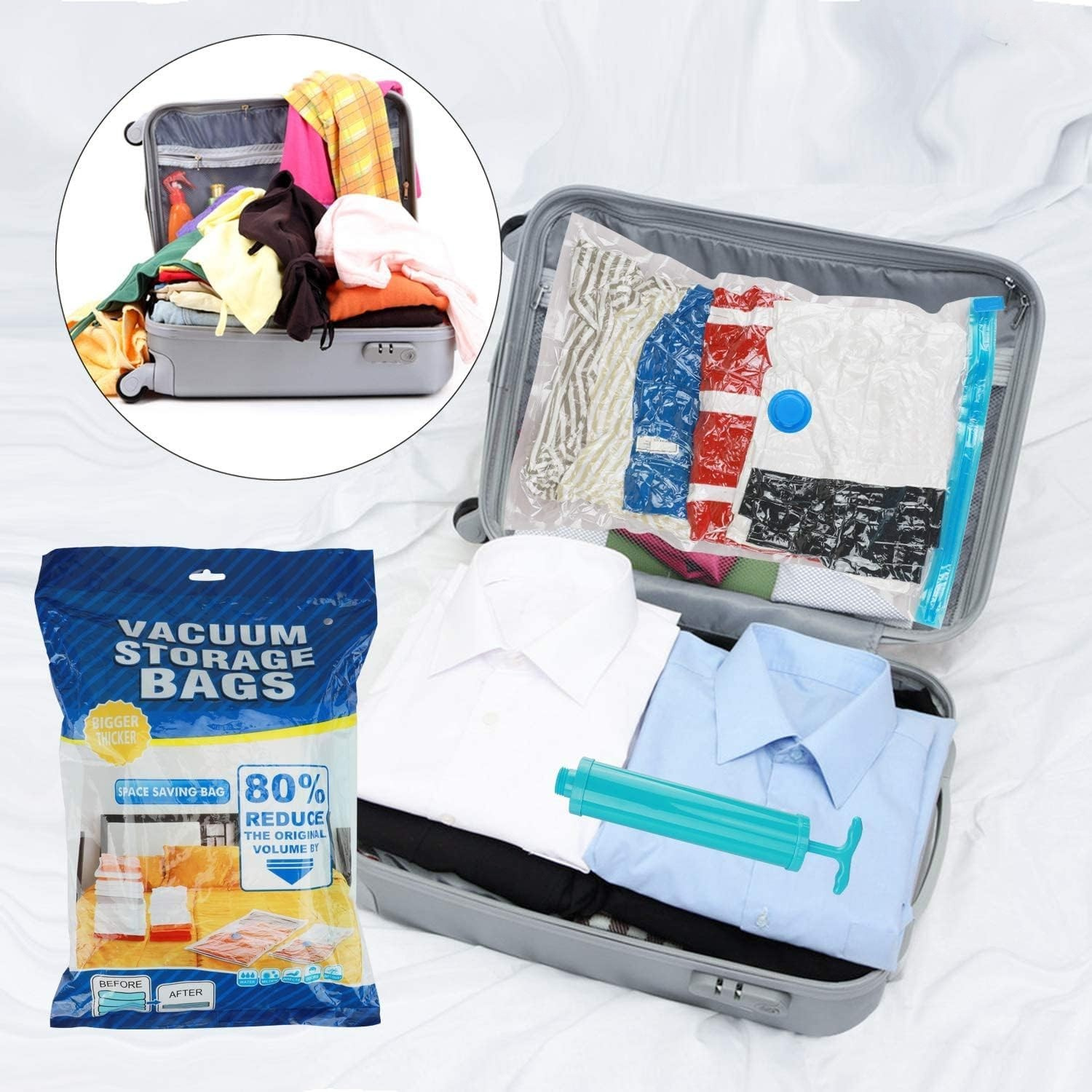 Lazer Polypropylene Vacuum Storage Bags (Transparent)