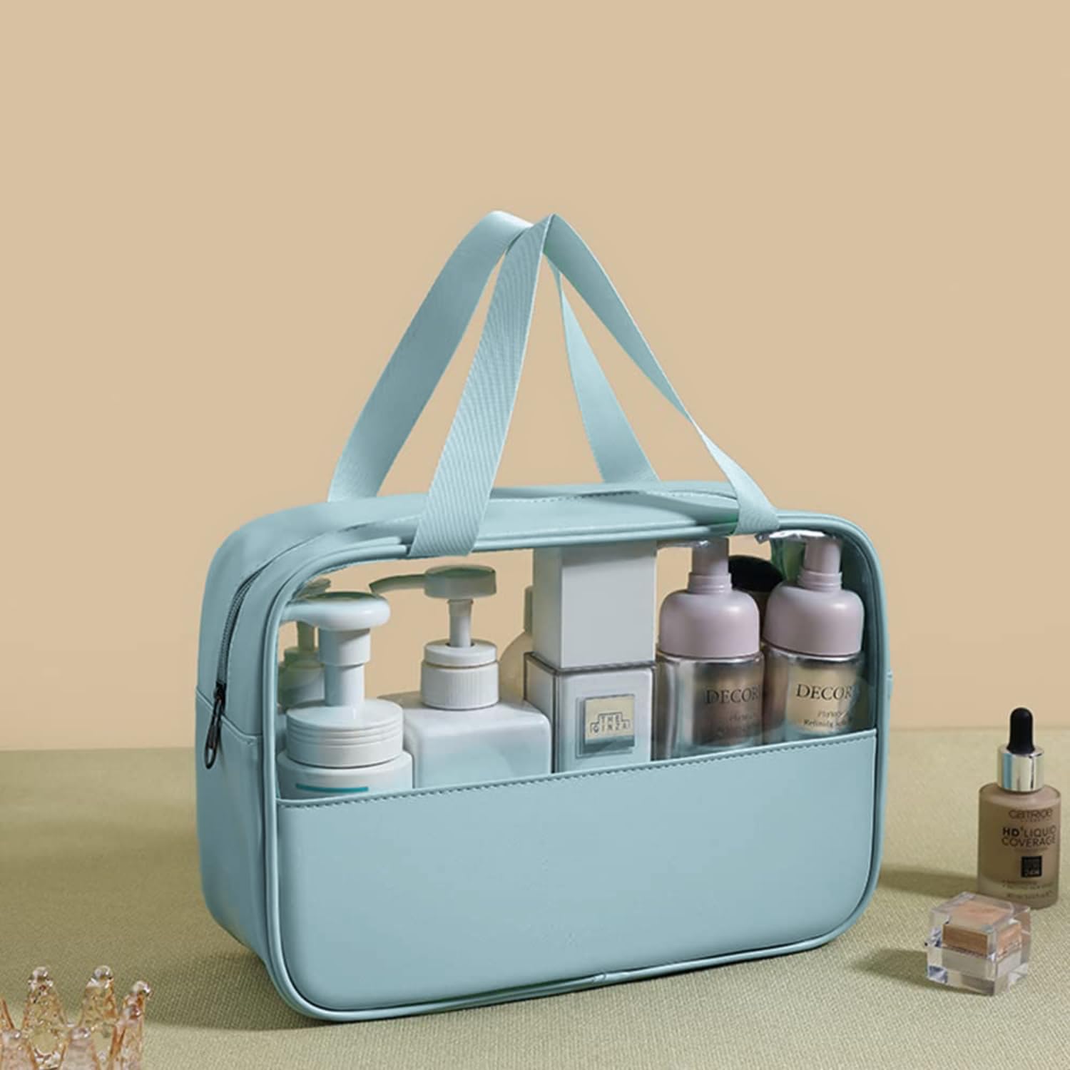 Lazer Half Transparent Travel Pouch