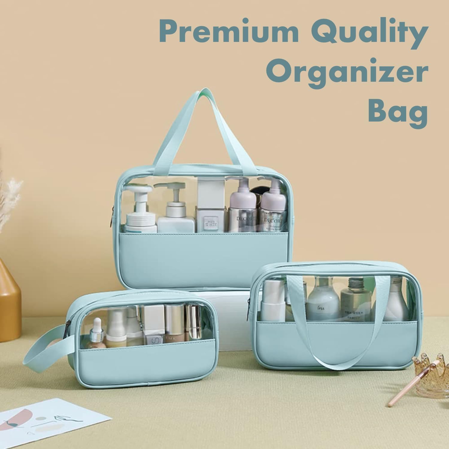 Lazer Half Transparent Travel Pouch
