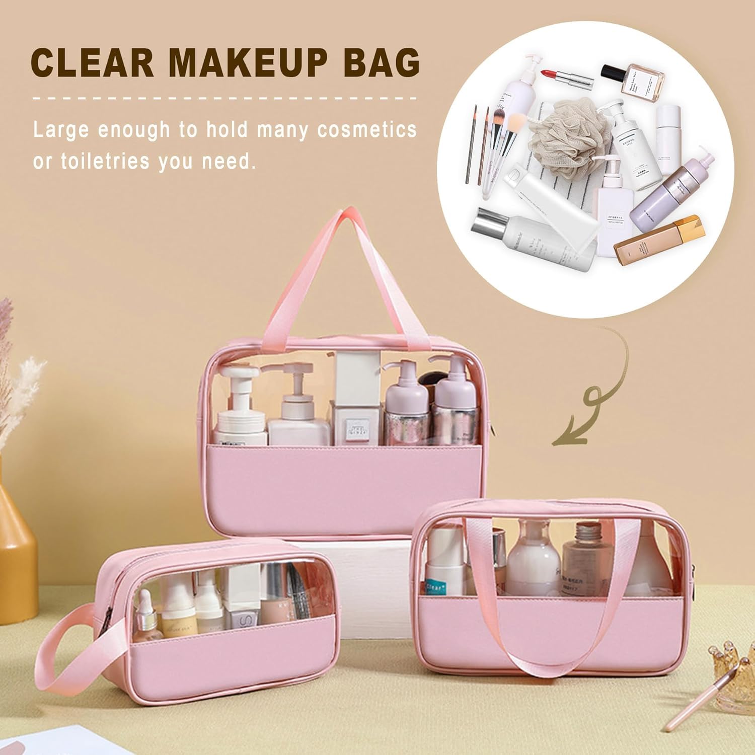 Lazer Half Transparent Travel Pouch