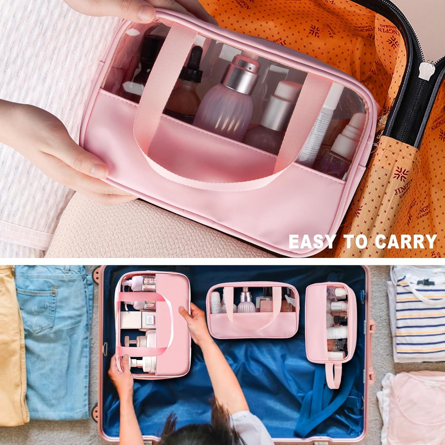 Lazer Half Transparent Travel Pouch