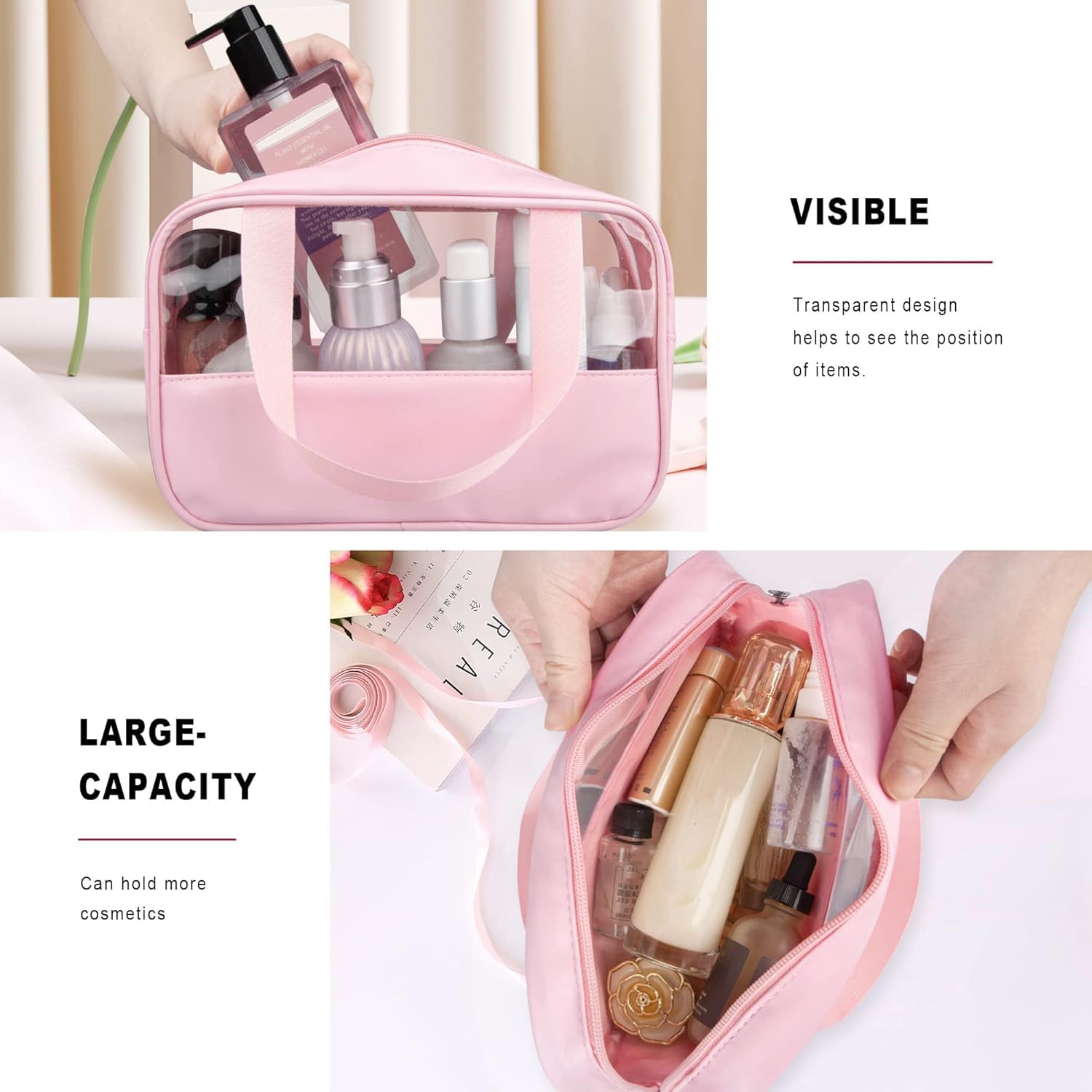 Lazer Half Transparent Travel Pouch